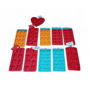 11 Silicone Soap Candle Tarts Melts Tray Lot Candle & Soap Making Arts & Crafts